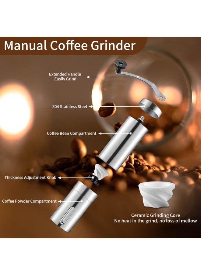 Manual Coffee Bean Grinder Made of Stainless Steel, Practical Design for Fresh Coffee Grinding, Suitable for Daily Home Use - Image 2